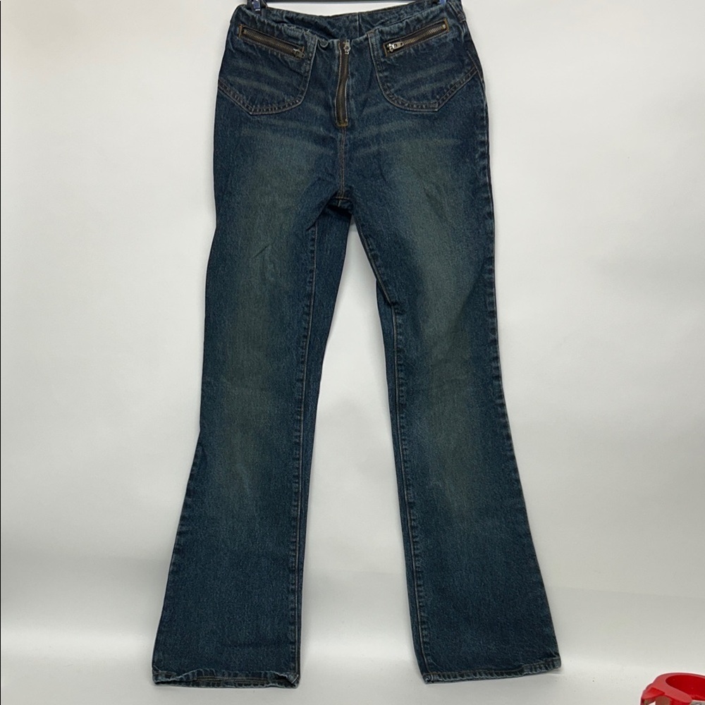 dELiA*s Dark Blue Flare Jeans vintage Y2K size 1/2